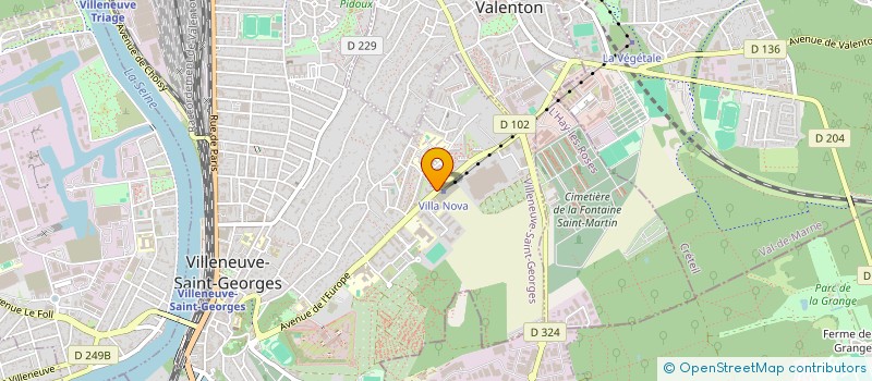 localisation de l'entreprise SCI FAMILIALE G&B  VILLENEUVE-SAINT-GEORGES