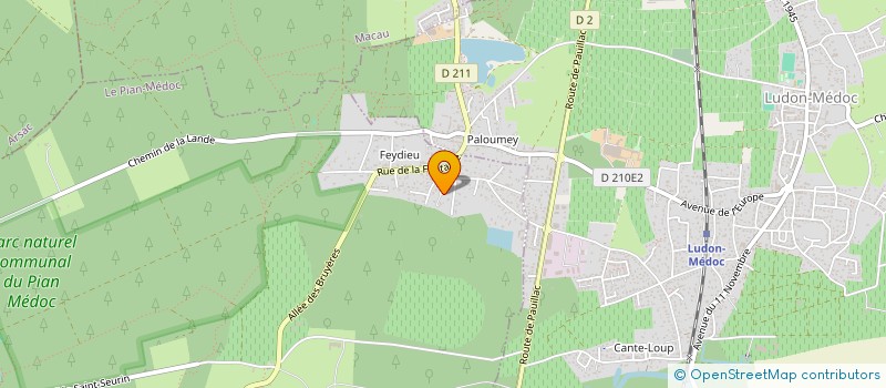 localisation de l'entreprise SCI FAMILIALE GARNAOUI CORP  LE PIAN-MEDOC
