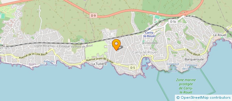 localisation de l'entreprise SCI FAMILIALE GILBERT  CARRY-LE-ROUET