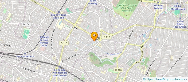 localisation de l'entreprise SCI FAMILIALE GOSSEC à LE RAINCY