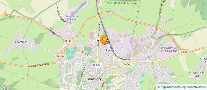localisation de l'entreprise SCI FAMILIALE GUENEAU à AVALLON