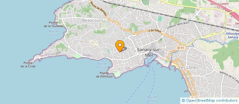 localisation de l'entreprise SCI FAMILIALE INVEST MERIDIONAL à SANARY-SUR-MER