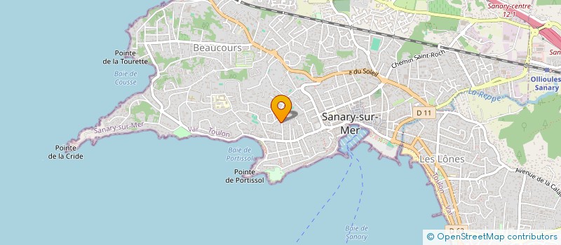 localisation de l'entreprise SCI FAMILIALE INVESTISSEMENT PROVENCALE à SANARY-SUR-MER
