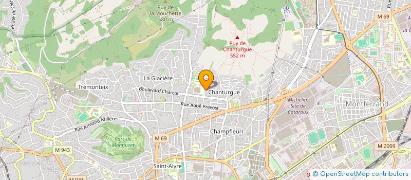 localisation de l'entreprise SCI FAMILIALE JACQUET 63  CLERMONT-FERRAND