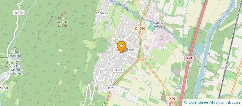 localisation de l'entreprise SCI FAMILIALE LA CHARRIERE  LE TOUVET