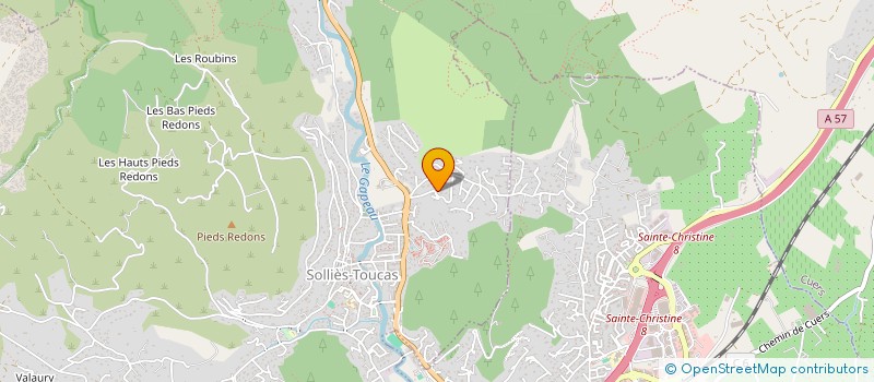 localisation de l'entreprise SCI FAMILIALE LA CHAUMIERE à SOLLIES-TOUCAS
