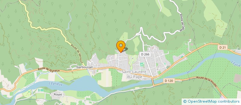 localisation de l'entreprise SCI FAMILIALE LANCELEVEE  SAINT-LAURENT-DU-PAPE