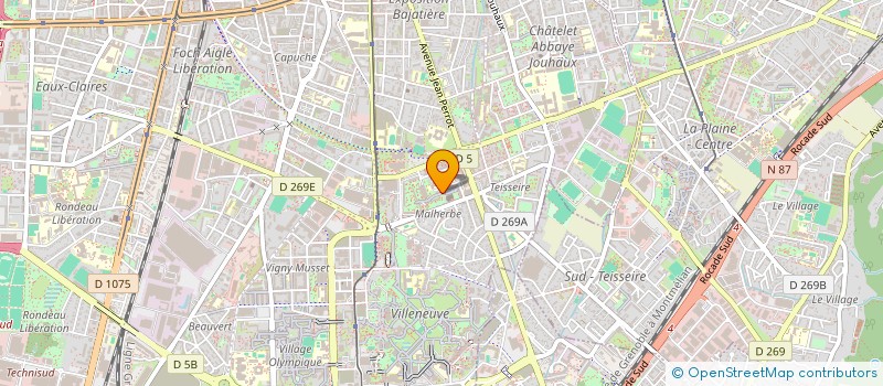 localisation de l'entreprise SCI FAMILIALE LE CLOS TAULIER  GRENOBLE