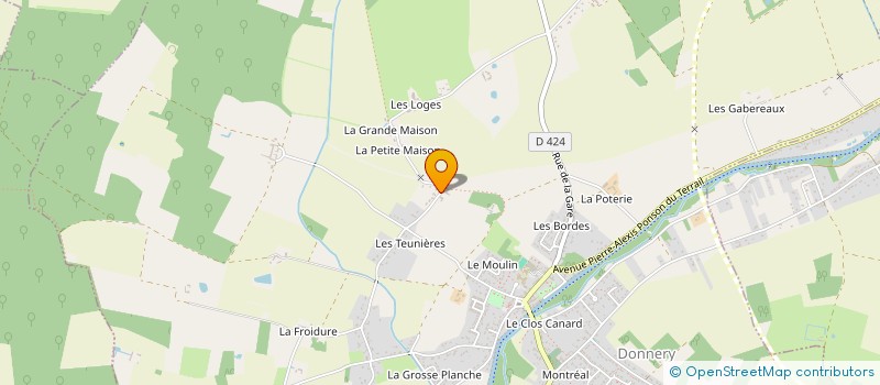 localisation de l'entreprise SCI FAMILIALE LES COQUELICOTS DES EPAMIFERRY  DONNERY