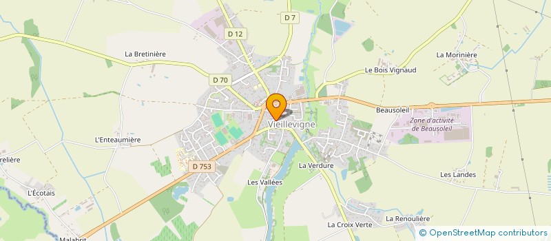 localisation de l'entreprise SCI FAMILIALE LES TILLEULS  VIEILLEVIGNE