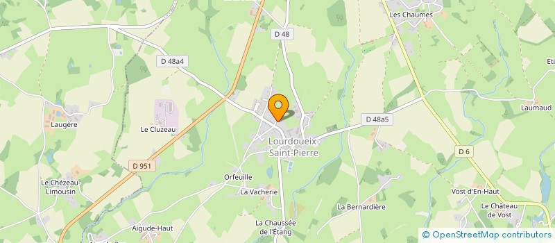 localisation de l'entreprise SCI FAMILIALE MAPAT à LOURDOUEIX-SAINT-PIERRE