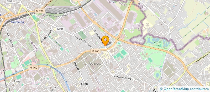 localisation de l'entreprise SCI FAMILIALE MAZAGRAN  WATTRELOS