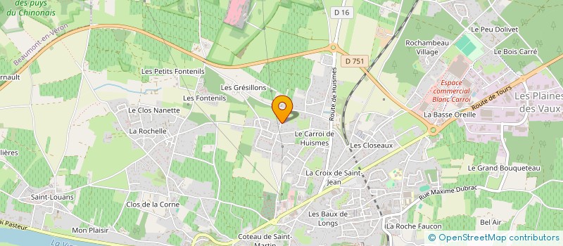 localisation de l'entreprise SCI FAMILIALE MEGALIX  CHINON