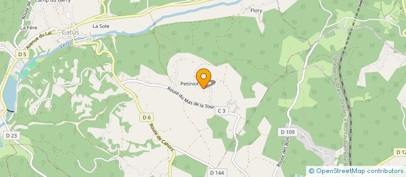 localisation de l'entreprise SCI FAMILIALE OLIVEIRA  CATUS