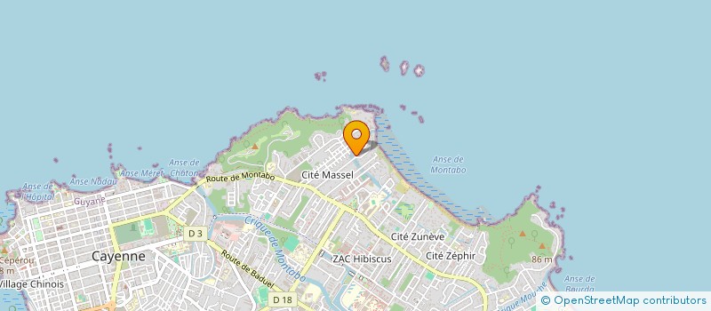 localisation de l'entreprise SCI FAMILIALE OLLIE  CAYENNE