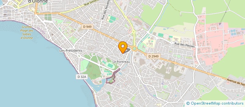 localisation de l'entreprise SCI FAMILIALE PUILLE à LES SABLES D'OLONNE