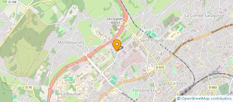 localisation de l'entreprise SCI FAMILIALE SIMON  BESANCON