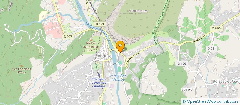 localisation de l'entreprise SCI FAMILIALE VICTORIA GROSSET QUINSAC à ANDUZE