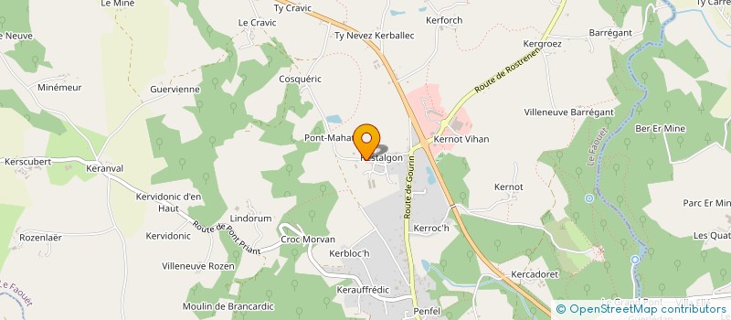 localisation de l'entreprise SCI FAMILIALE WEBER  LE FAOUET