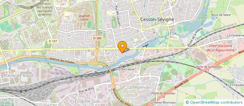 localisation de l'entreprise SCI FAMILIE  CESSON-SEVIGNE