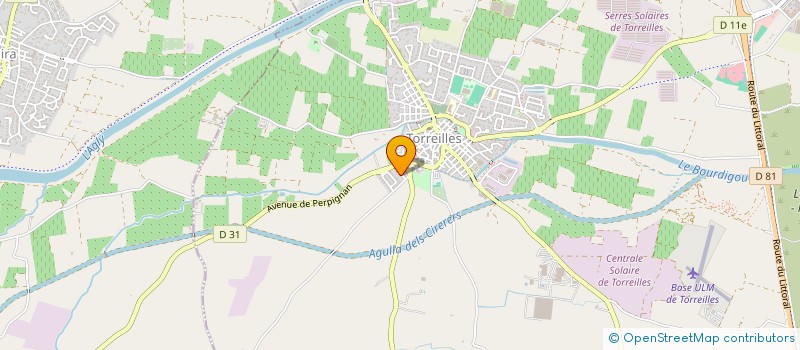 localisation de l'entreprise SCI FAMILLA  TORREILLES