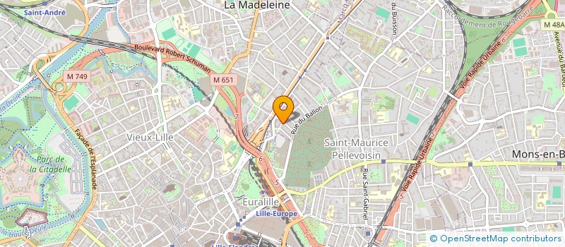 localisation de l'entreprise SCI FAMILLE 1 à LA MADELEINE