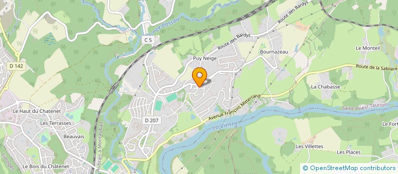 localisation de l'entreprise SCI FAMILLE AGHEDU  LE PALAIS-SUR-VIENNE