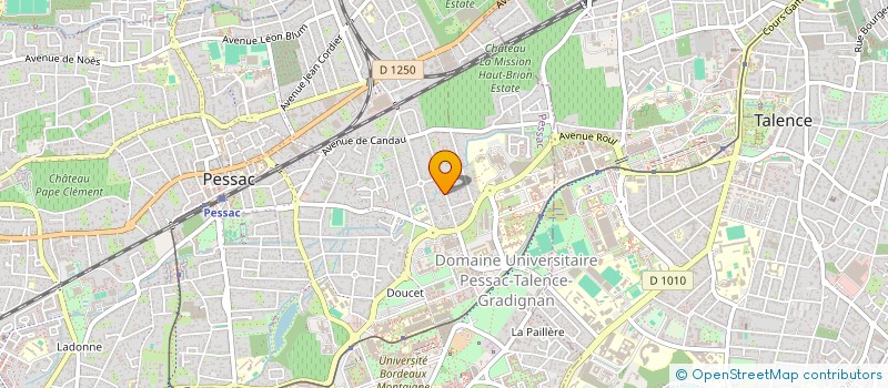 localisation de l'entreprise SCI FAMILLE ANSEAUME  PESSAC