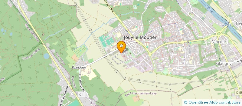 localisation de l'entreprise SCI FAMILLE AOUDJEHANE  JOUY-LE-MOUTIER