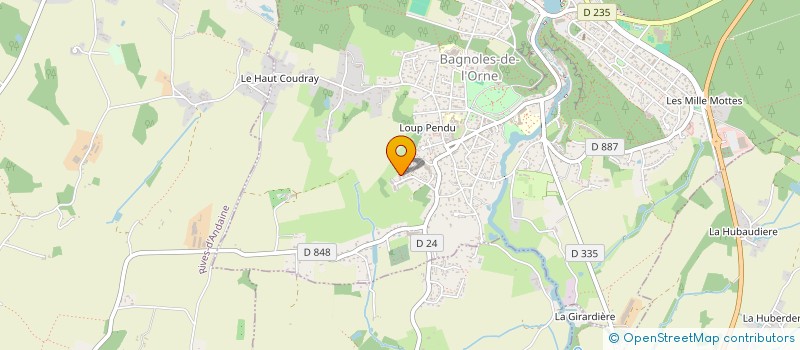 localisation de l'entreprise SCI FAMILLE AUBERT à BAGNOLES-DE-L'ORNE-NORMANDIE