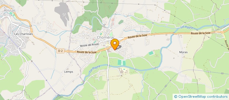 localisation de l'entreprise SCI FAMILLE AUDOUARD  CHOMERAC