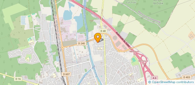 localisation de l'entreprise SCI FAMILLE BA-IDRIS  NEMOURS