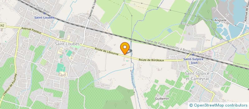localisation de l'entreprise SCI FAMILLE BERNARD HEBRARD  SAINT-LOUBES