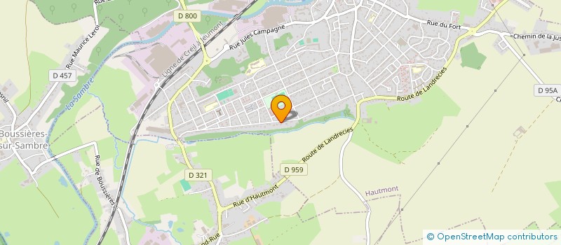 localisation de l'entreprise SCI FAMILLE BERTEAUX  HAUTMONT