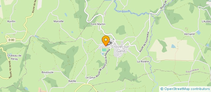 localisation de l'entreprise SCI FAMILLE BERTHELOT MICHEL  CROIZET-SUR-GAND