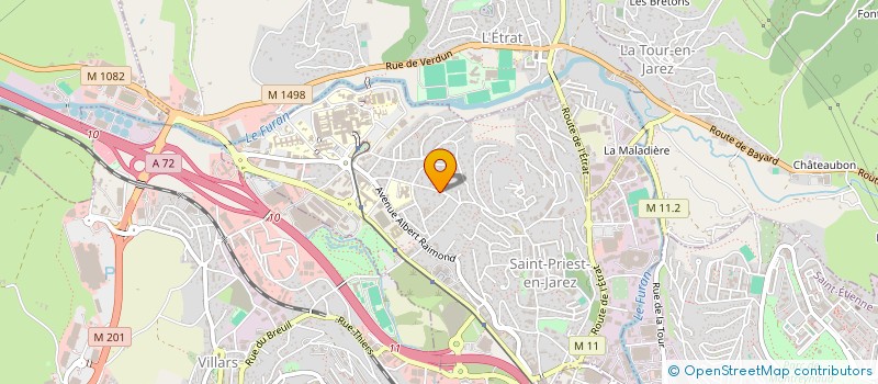 localisation de l'entreprise SCI FAMILLE BERTHOIS  SAINT-PRIEST-EN-JAREZ