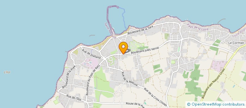 localisation de l'entreprise SCI FAMILLE BONNAUD à LA PLAINE-SUR-MER