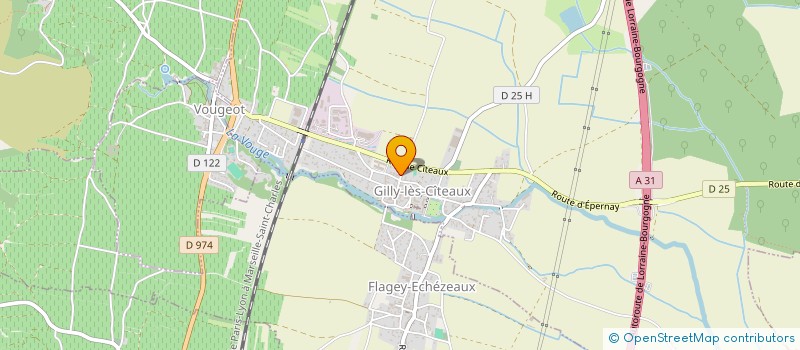 localisation de l'entreprise SCI FAMILLE BOUGE  GILLY-LES-CITEAUX