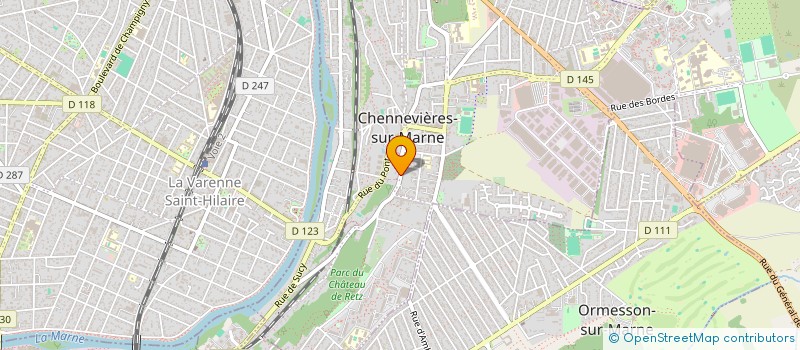 localisation de l'entreprise SCI FAMILLE BOULGAKOFF POISSON  CHENNEVIERES-SUR-MARNE