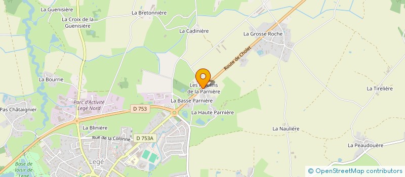 localisation de l'entreprise SCI FAMILLE C PEAUDEAU  LEGE