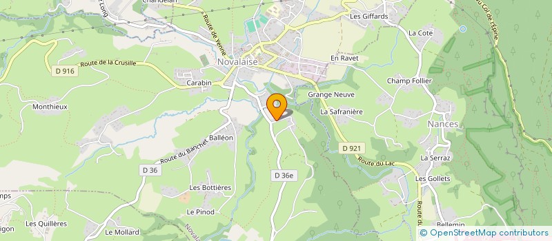 localisation de l'entreprise SCI FAMILLE CLAUDE BAILLY  NOVALAISE