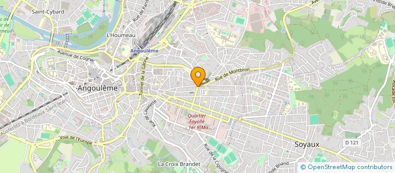 localisation de l'entreprise SCI FAMILLE CROUAIL IMMOBILIER à ANGOULEME