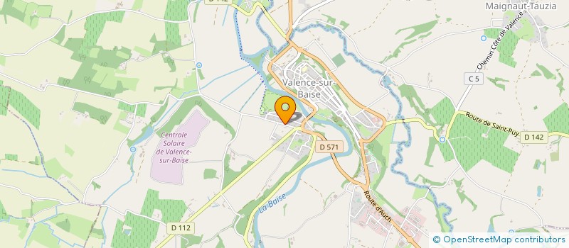 localisation de l'entreprise SCI FAMILLE DARTY  VALENCE-SUR-BAISE