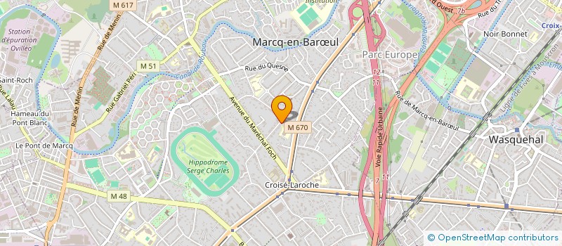 localisation de l'entreprise SCI FAMILLE DELATTRE à LA MADELEINE