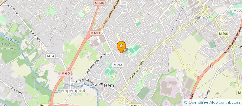 localisation de l'entreprise SCI FAMILLE DELCOURT  HEM