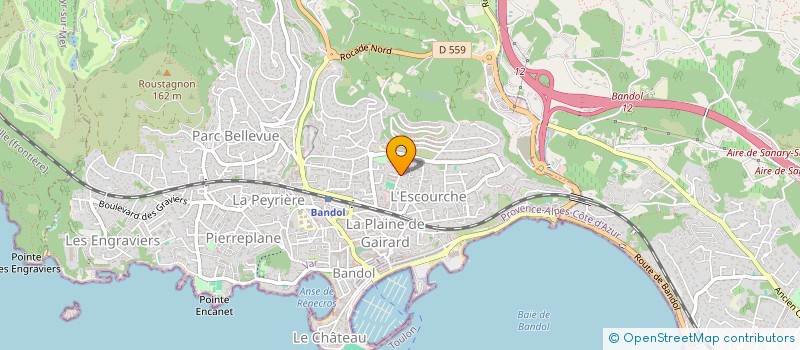 localisation de l'entreprise SCI FAMILLE DHIB à BANDOL