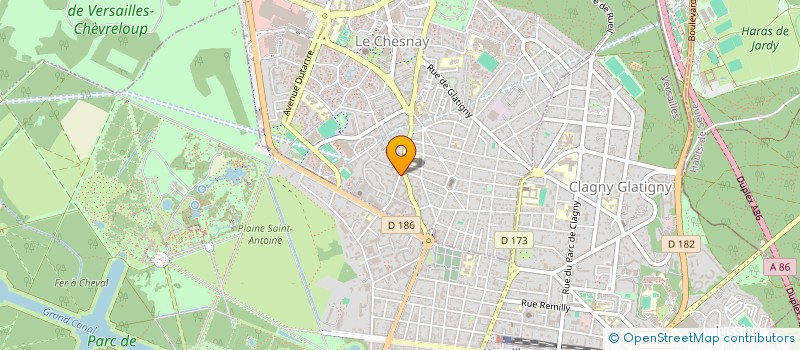 localisation de l'entreprise SCI FAMILLE DU HAYS  LE CHESNAY-ROCQUENCOURT