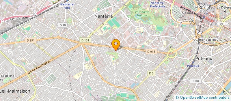 localisation de l'entreprise SCI FAMILLE DUFFOUR  NANTERRE