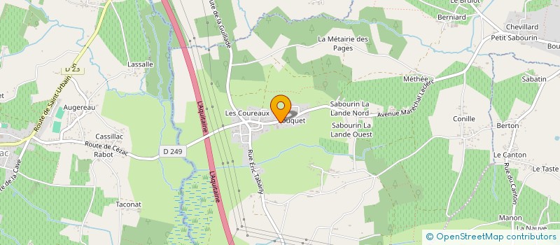 localisation de l'entreprise SCI FAMILLE DUPUY  CEZAC