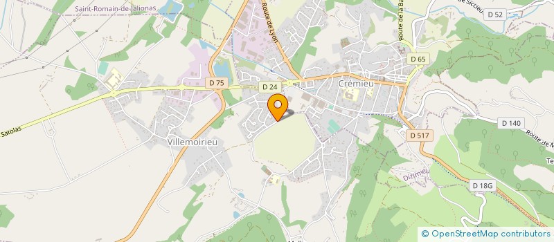 localisation de l'entreprise SCI FAMILLE FRIZON  VILLEMOIRIEU